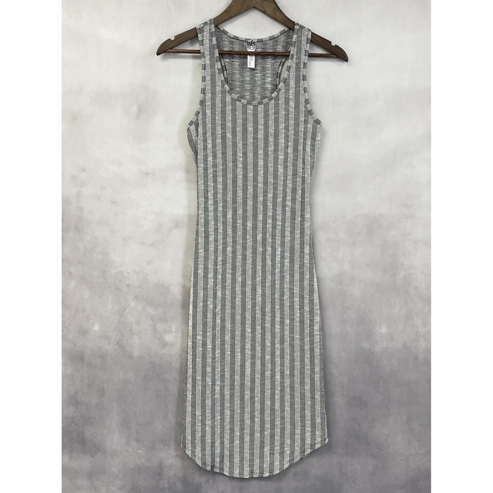 Free‎ Press Striped Tank Dress Womens Small Stretch Coastal Clean Girl Leisure